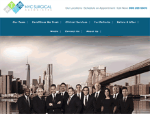 Tablet Screenshot of nycsurgical.net